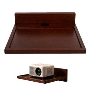 lot 19911 image: UULENNYM Projector Wall Mount Shelf Solid Wood Floating 11.81 x 11.02 In
