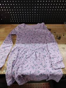 lot 18493 image: Gap Kids Girls Long Sleeve Lavender Floral Dress Size L (10) - Stock image may not match actual product image