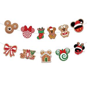 lot 20298 image: Kytunera Gingerbread Christmas Garland Banner 2-Pack 11 Card Designs