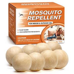 lot 20319 image: SCFKAOF Mosquito Repellent Balls 8 Pack Indoor Outdoor Patio