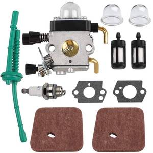 lot 20322 image: Carburetor with Air Filter & Fuel Line for STIHL FS55 FS45 Trimmer