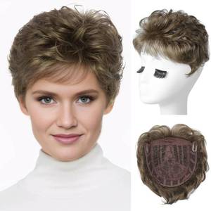 lot 20353 image: REECHO Short Hair Topper Synthetic for Women with Thinning Hair Medium Brown