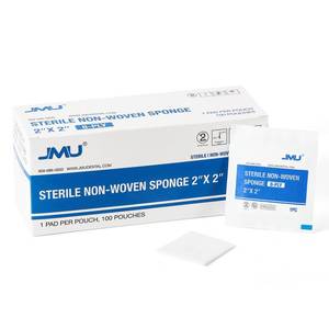 lot 20354 image: JMU Sterile Non-Woven Gauze Pads 2x2 8-Ply 100 Pack