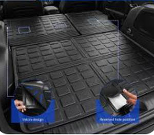 lot 11195 image: GEARROLLER Custom Floor Mats TPE All-Weather Chrysler Pacifica 2017-2025 - Stock image may not match actual product images