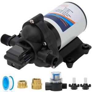 lot 1213 image: 12 Volt Sprayer Pump 2.5 GPM 60 PSI