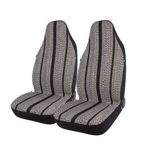lot 1214 image: West Coast Auto Baja Blanket Bucket Seat Covers 2 Pc Black Airbag Compatible