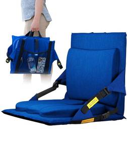 lot 1261 image: Everlasting Comfort Stadium Seat Cushion with Back Support Memory Foam  Retail $2699.70