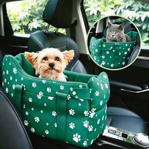lot 2127 image: Cullaby Center Console Dog Car Seat for Small Dogs 5-15 lbs