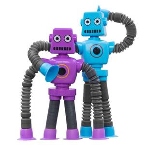 lot 2140 image: DoDoMagxanadu Robot Pop Tube Fidget Toys 2 Pack Sensory Travel