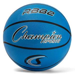 lot 2165 image: Champion Sports Rubber Junior Basketball Size 5 Blue