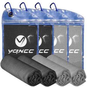 lot 2167 image: YQXCC Cooling Towels 4 Pack 47 x 12 Neck & Face Microfiber