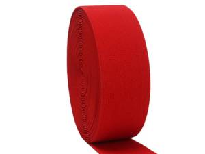 lot 2171 image: JESEP YONG 2 Inch Wide Red Knit Elastic Band 10 Yards Sewing