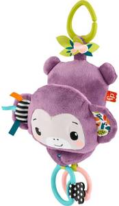 lot 2190 image: Fisher-Price Sing & Go Purple Monkey Baby Stroller Toy
