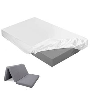 lot 2198 image: Breling Fitted Sheet for Trifold Mattress, Queen, 4 Inch, White