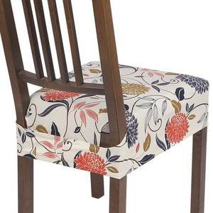 lot 2208 image: SearchI Dining Chair Seat Covers Rear Covered Fall Flower 4 Pcs