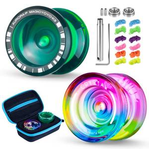 lot 2240 image: MAGICYOYO Yoyo Set 2-Pack K2 Crystal and K3 Aurora-P