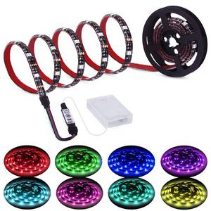 lot 2243 image: XYOP LED Strip Lights RGB Battery Powered 6.56 ft