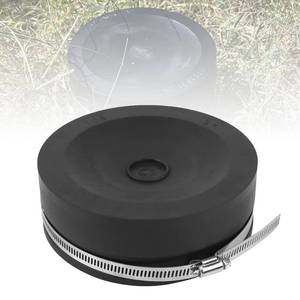 lot 5619 image: RULLINE PVC Pipe Cap 5.75 ID for 5 Nominal Pipe 304 Clamp 1-Pack