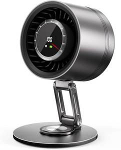 lot 5626 image: Yibest Foldable USB Desk Fan 5000mAh Battery 10 Speed 23dB Gray