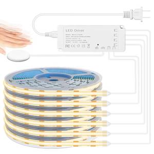 lot 5629 image: Lichaser COB LED Strip Light 6 Rolls 3.28ft 3000K Dimmable Touch Sensor