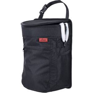 lot 5635 image: Lusso Gear Car Trash Can 2.5-Gallon Black Round Hanging