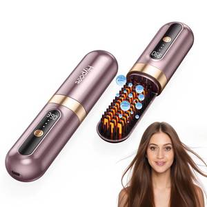 lot 5655 image: Hypoet Cordless Hair Straightener Brush Ceramic Ionic Go Brush Pro 2026