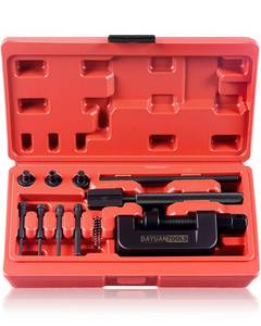 lot 6166 image: DAYUAN Motorcycle Chain Breaker Set 13-Piece Chain Cutter and Riveter Kit