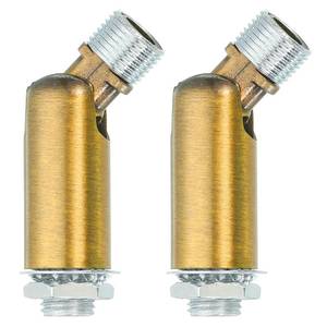 lot 6173 image: MECCANIXITY 2pcs Sloped Ceiling Adapter 180 Degree Swivel M10 Thread Dark Bronze