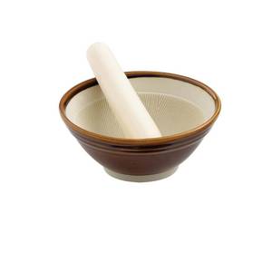 lot 6185 image: Helens Asian Kitchen Suribachi Japanese Ceramic Mortar and Pestle Set 5.5 Inch
