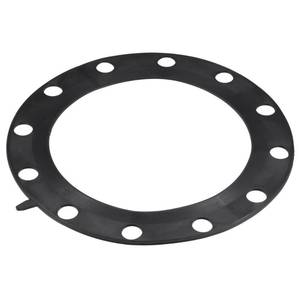 lot 6223 image: MECCANIXITY Full Face Rubber Flange Gasket 10 Inch DN250 12-Bolt Black