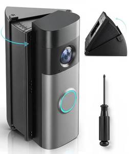lot 6241 image: RIOVO Doorbell Angle Mount Wedge Kit 30-55° for RingBlink