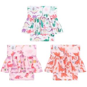 lot 6256 image: CuteBone Female Dog Diapers with Skirts Reusable 3 Pack QBD33S