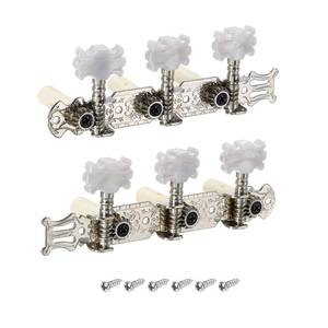 lot 6269 image: PATIKIL Guitar Tuning Keys 3L 3R Single Hole 114 Gear Ratio White
