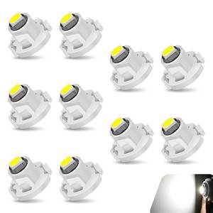 lot 6289 image: Yorpyep 10 Pcs Car T4.2 12V 3030 LED Dashboard Instrument Bulbs White