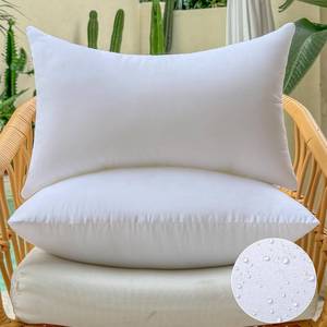 lot 6297 image: OTPIPCS Outdoor Lumbar Pillow Inserts 12 x 20 Inch Set of 2 Waterproof White