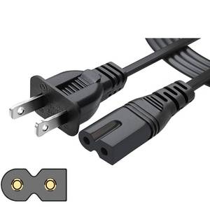 lot 6308 image: Chanzon Power Cord 6Ft 7A 125V NEMA 1-15P to IEC320 C7 2 Prong Polarized