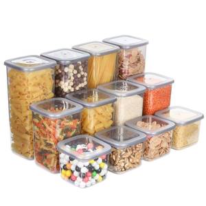 lot 7735 image: T&D HOME GOODS Airtight Storage Jars with Lids Set of 12 BPA-Free