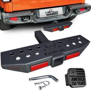 lot 7740 image: TrkWyze 3-in-1 Tow Hitch Step 2-Inch Receiver 7500 LB Towing Capacity