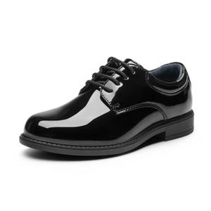 lot 7745 image: Bruno Marc Boys Oxford Dress Shoes Black Patent Toddler Size 10