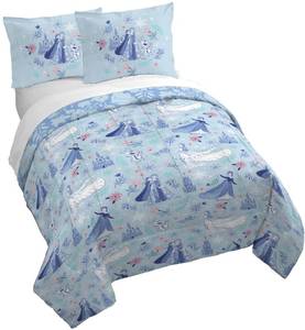 lot 7760 image: Jay Franco Frozen Kids Duvet Cover Set 3 Piece King Blue