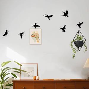 lot 8010 image: Gueiddi Hummingbird Decorative Metal Wall Hooks Set of 7