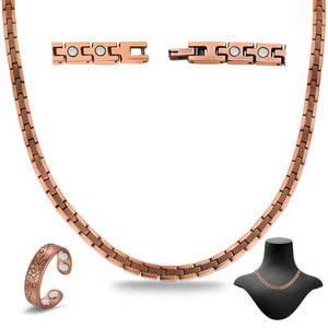 lot 8025 image: Cigmag Copper Magnetic Necklace 3500 Gauss 20.9 Inch Chain