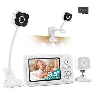 lot 8063 image: Beeqoxrin Baby Monitor with Camera 3.5 1080P HD No WiFi