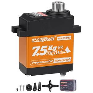 lot 8075 image: Hobbypark 16.5lb Waterproof Metal Gear Digital RC Micro Servo 118 TRX4M