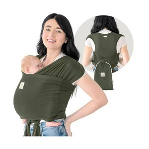 lot 8099 image: KeaBabies Baby Wrap Carrier Ring Sling Forest D-Lite