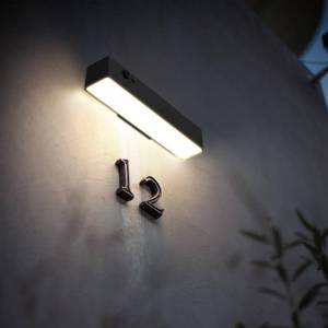 lot 8477 image: SOTTLOT Solar Wall Light Outdoor 4000K PIR Motion Sensor House Number Light