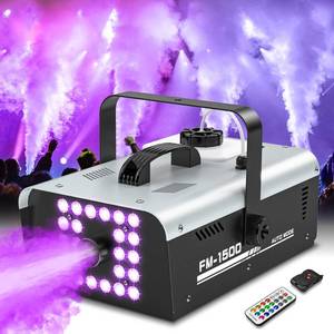 Jazvex Fog Machine 1500W 20000 CFM with 24 LED Lights and Remote | Retail $129.99