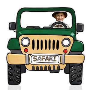 lot 13525 image: Gaiaring Safari Car Cardboard Cutout Standee 40 Inch Jungle Theme