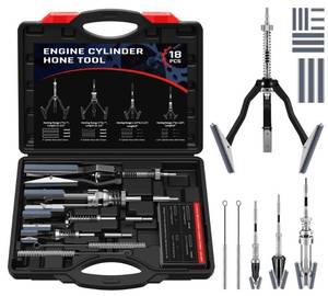 lot 13551 image: Kolvoii Engine Cylinder Hone Tool Set, 1-18 2 3 4 Hones
