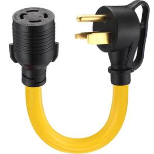 lot 13558 image: Welder Adapter Cord 50A to 30A NEMA 6-50P to L14-30R 1 FT